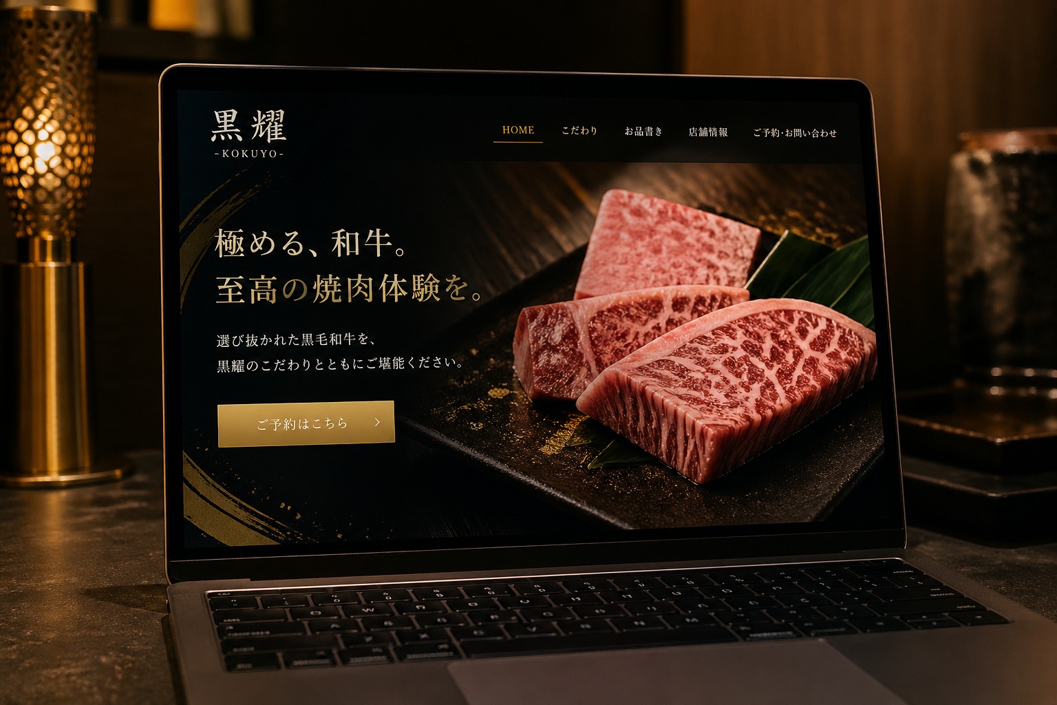 焼肉 黒耀のデモサイト